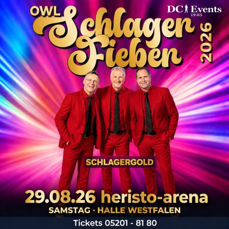 Schlager Fieber 2026 in Halle/Westf. am 29.08.2026 29.08.2026